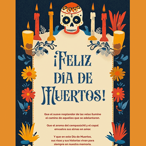 Dia de Muertos Frame Halloween eCard